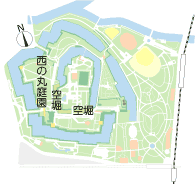 大阪城の地図
