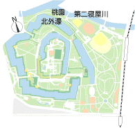 大阪城の地図
